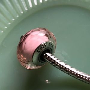 Pandora - Pink Murano Glass Charm